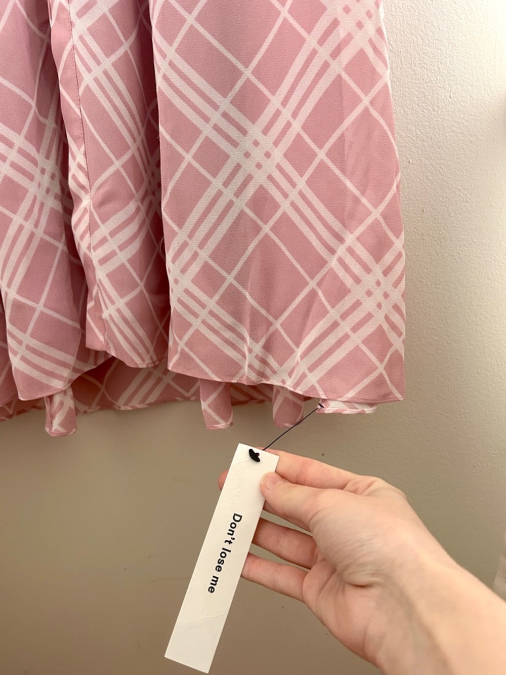 Reformation Ceara dress in Rosa Plaid - Picture 7 of 8
